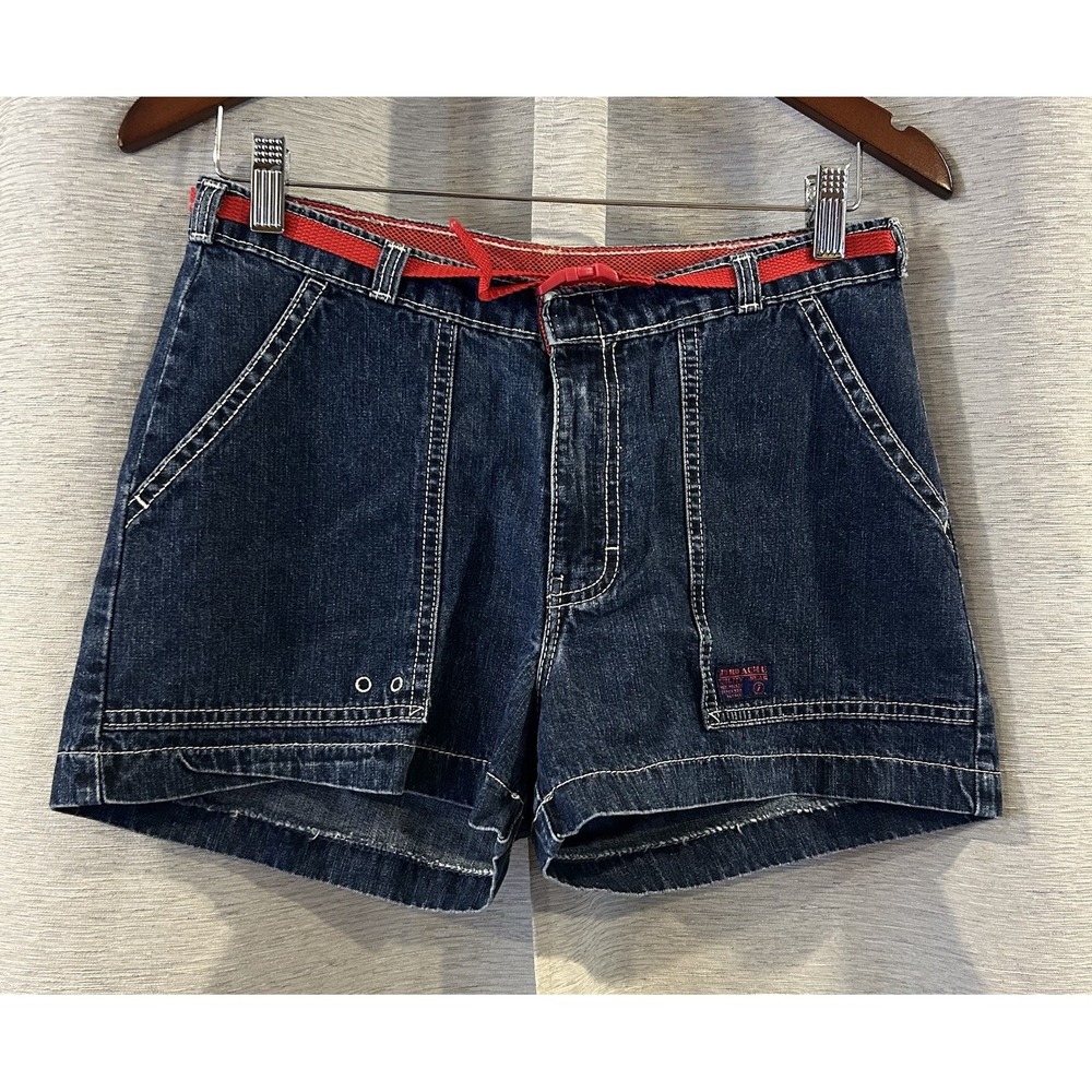 Vintage Jordache Y2K Denim Shorts Belted Festival‎ Skate